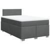 Maison Exclusive - Sommier à lattes de lit avec matelas Gris foncé 120x200cm Tissu