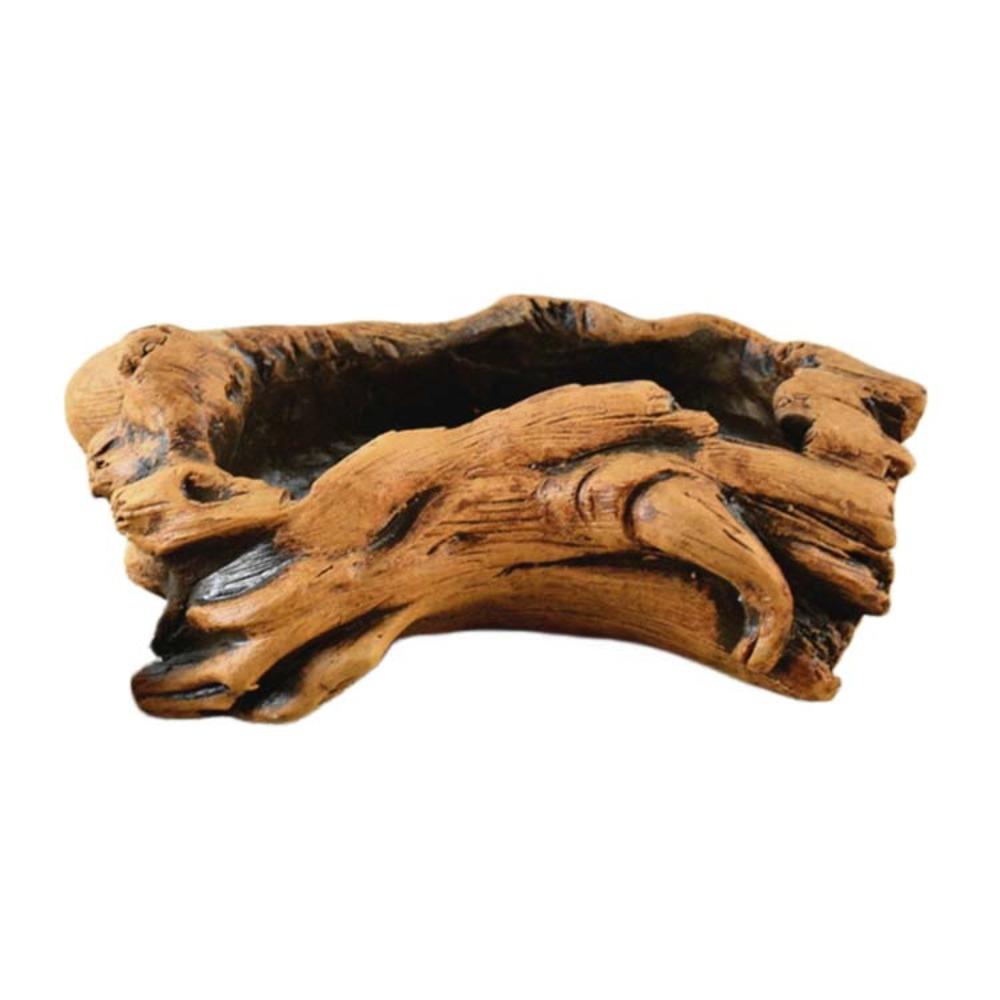 Home Decoration Imitation Wood Flowerpot Cement Pile Log Planter for Herbs Strawberries