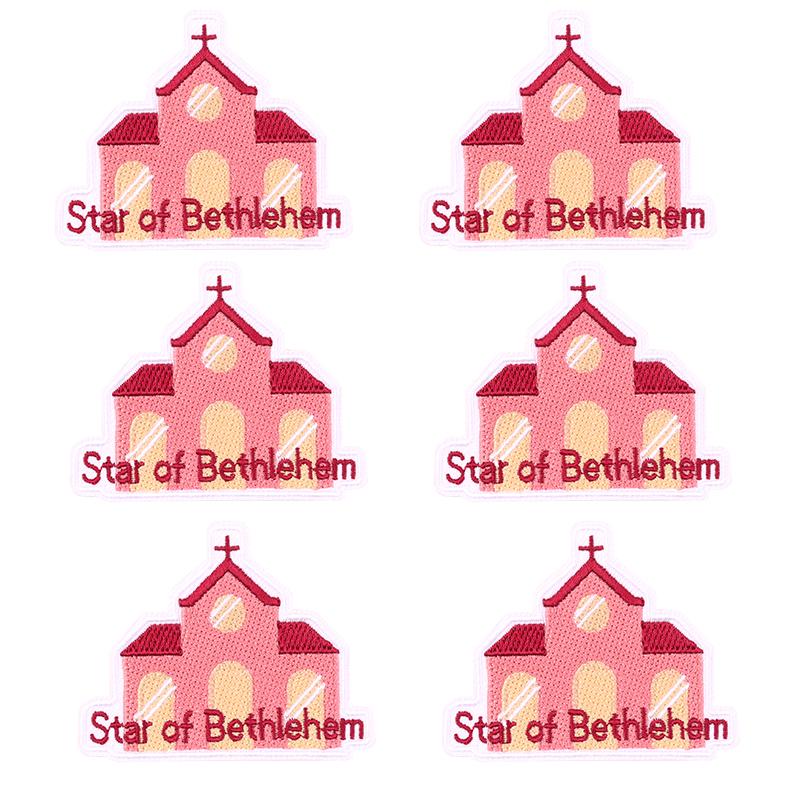 5pcs Wholesale Cartoon Jesus Embroidered For Clothes Iron On Patches For Clothing Hats Backpack Jackets Sew Embroidery Badges