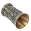 Bronze Metal Shot Glass Embossed Vintage Wine Glass Shot Glasses Retro Whiskey Cup  For Cocktail