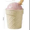 Macaron Ice Cream with Lid Scoop Ceramic Cup Personalized Creative Small Gift Mug Cute Children's Water Cup for Home Use