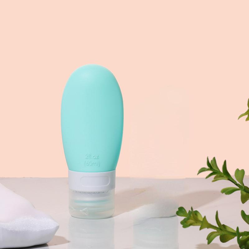 1 ks prázdná silikonová přenosná cestovní balení lisovací lahvička 60 ml pro lotion šampon nádoba do koupele přenosné lahvičky