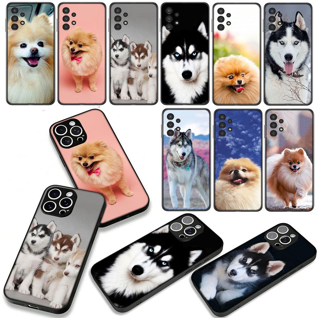 Husky Pomeranian Dog Phone Cover for Xiaomi Redmi Note 11 15 9 10 Pro Plus 8 A5 9A 9T 10A 10C 9C NFC 15C 8T Case