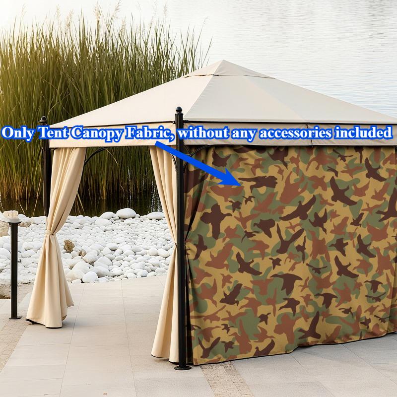 Camouflage Pattern Print Tent Canopy Fabric Quick-drying Water-resistant Moisture-proof Outdoor Picnic Tent Cloth Camping Tent 150cmx150cm