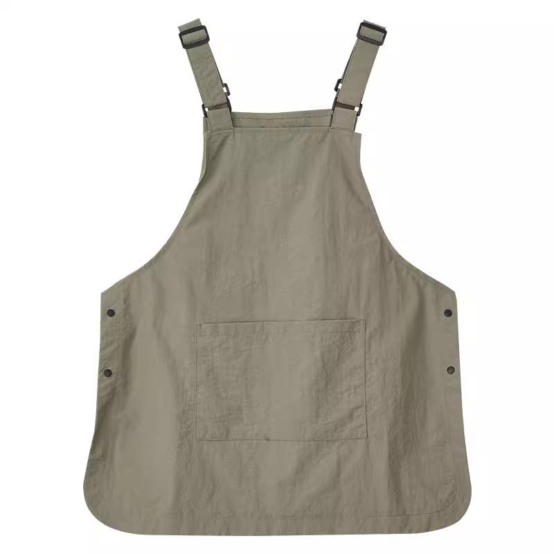 Unisex Japanese Water-Repellent Work Apron for Kitchen, Home, and Cafe