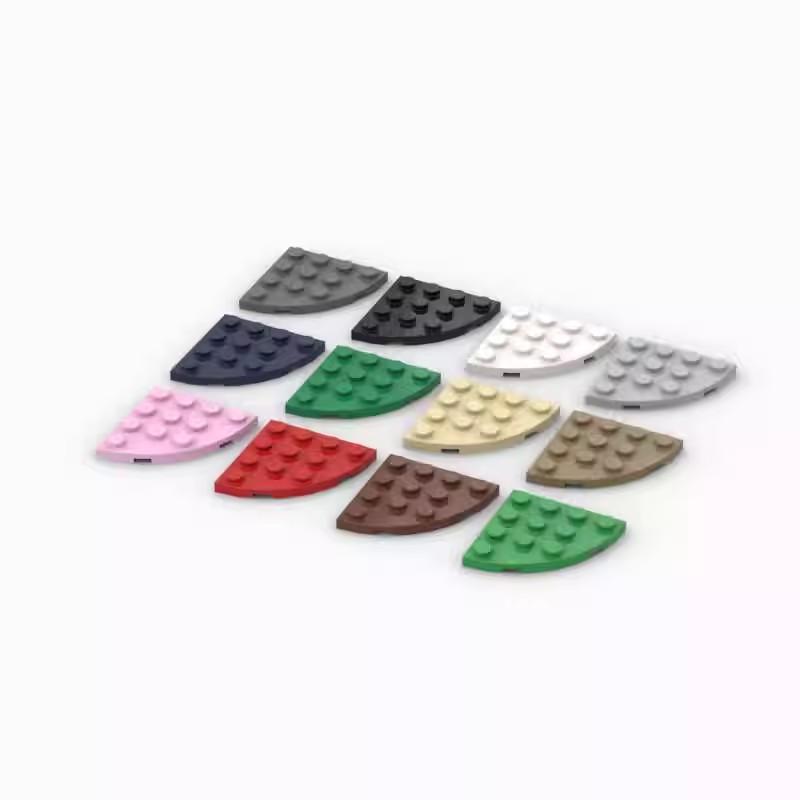 

20PCS MOC monta particelle 30565 piastra angolo arrotondato 4x4 blocchi classici di marca bambini giocattoli educativi di ricamb