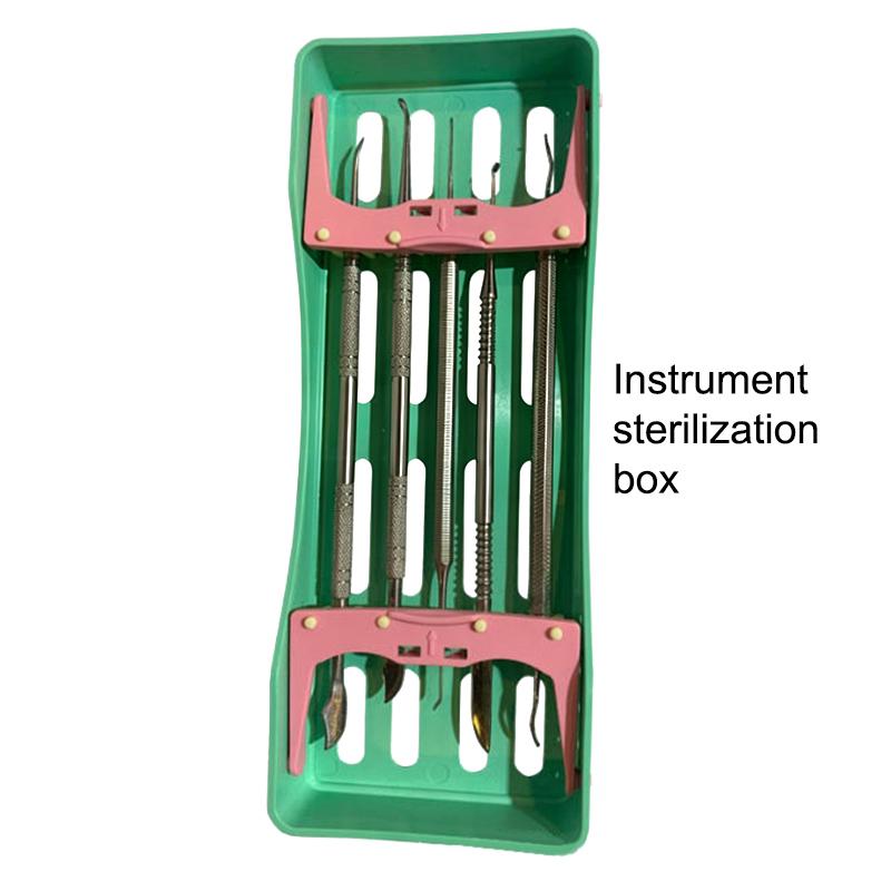 Dental Plastic Placing Box Cassette 5/10 Slots Instrument Tools Holders Plate Rack Disinfection Tray