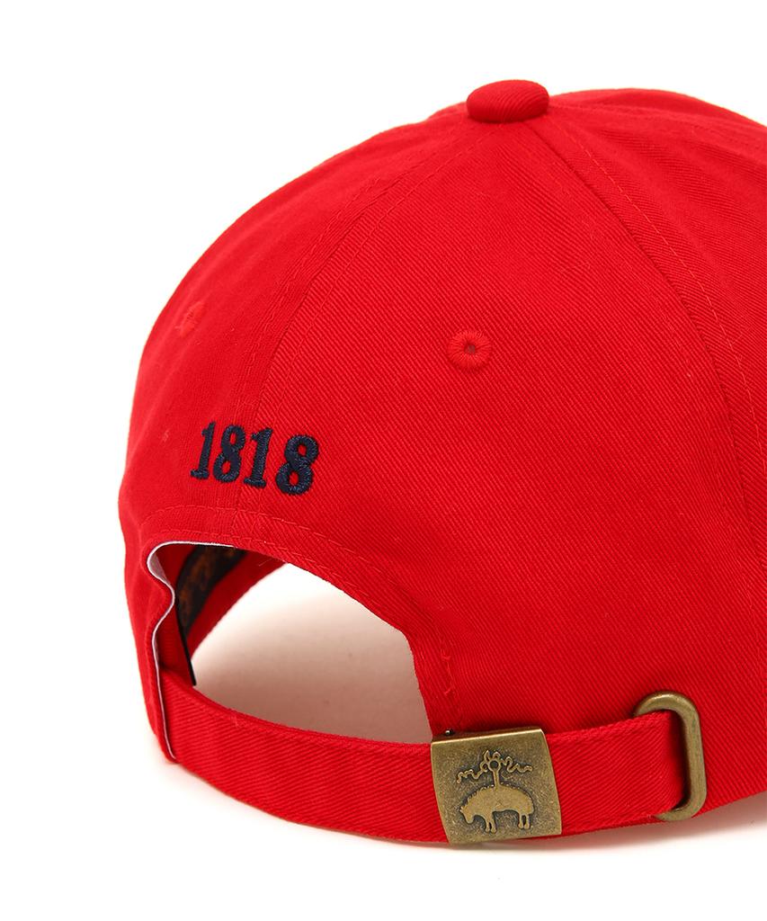 BROOKS BROTHERS [Unisex] Baumwoll-Baseballkappe mit Logo (rot) (Bbacmm7319Des)