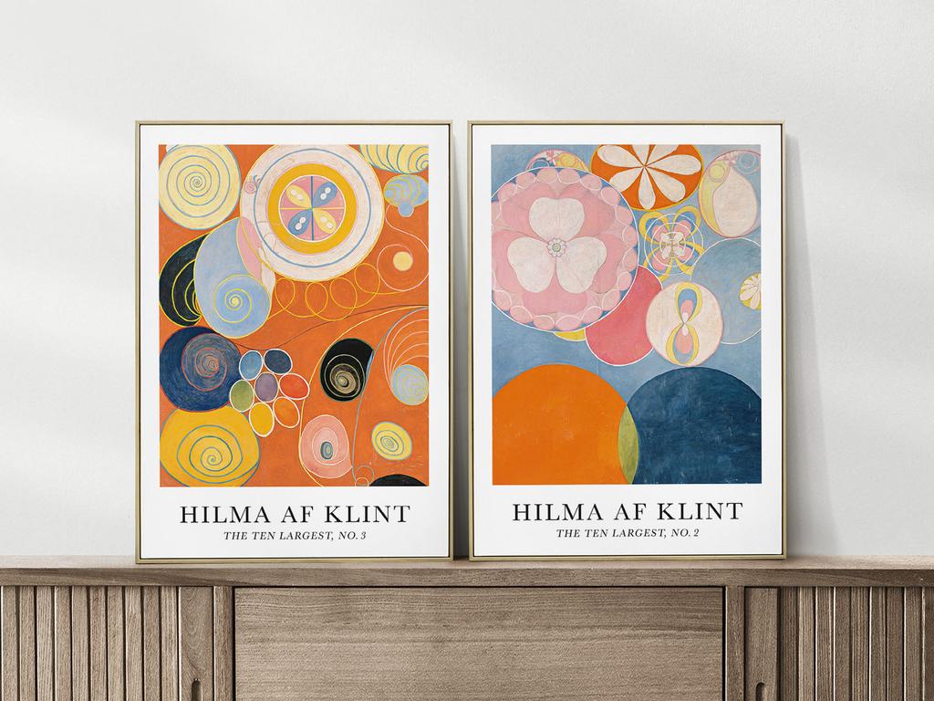 Zestaw dwóch plakatów hilma af klint