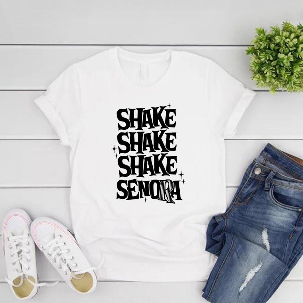 Shake Shake Shake Senora Halloween T-Shirt Halloween Movie Tshirt Funny Unisex T-shirts Casual Short Sleeve Graphic T Shirts