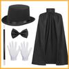 Halloween Kids Magic Costume Set Magician Cosplay Stage Party Performance