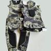 3MM Camo Neoprene Two-Piece Hooded Diving Wetsuit for Cold Protection