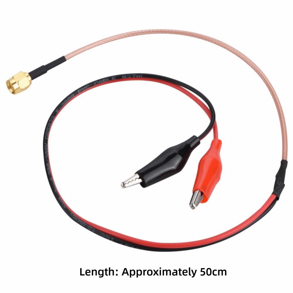 Low Loss Red Black Frequency Cable 50cm Ended Clips Connection Cable Testing Wire Testing Applications