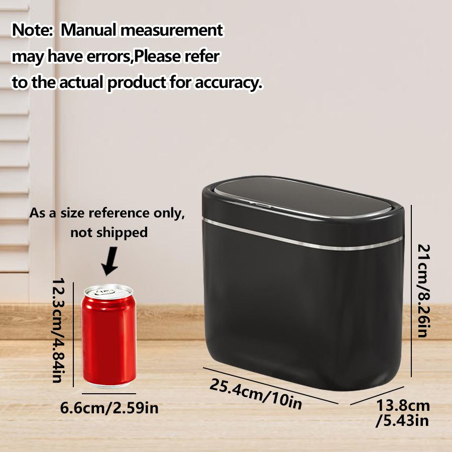 

ONEKA Бесконтактное настольное мини-тонкое мусорное ведро Индукционное мусорное ведро с датчиком движения с крышкой Умное мусорное ведро Офис