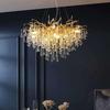 French Luxe Crystal Water Drop Chandelier - Living Room & Dining