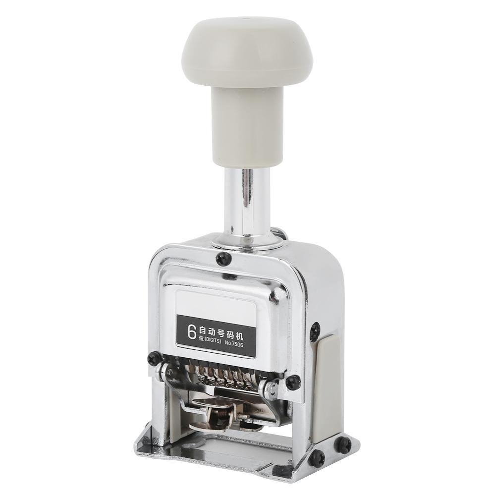 Automatic Numbering Machine 7506 6 Digit Number Coding Page Digital Stamping Machine