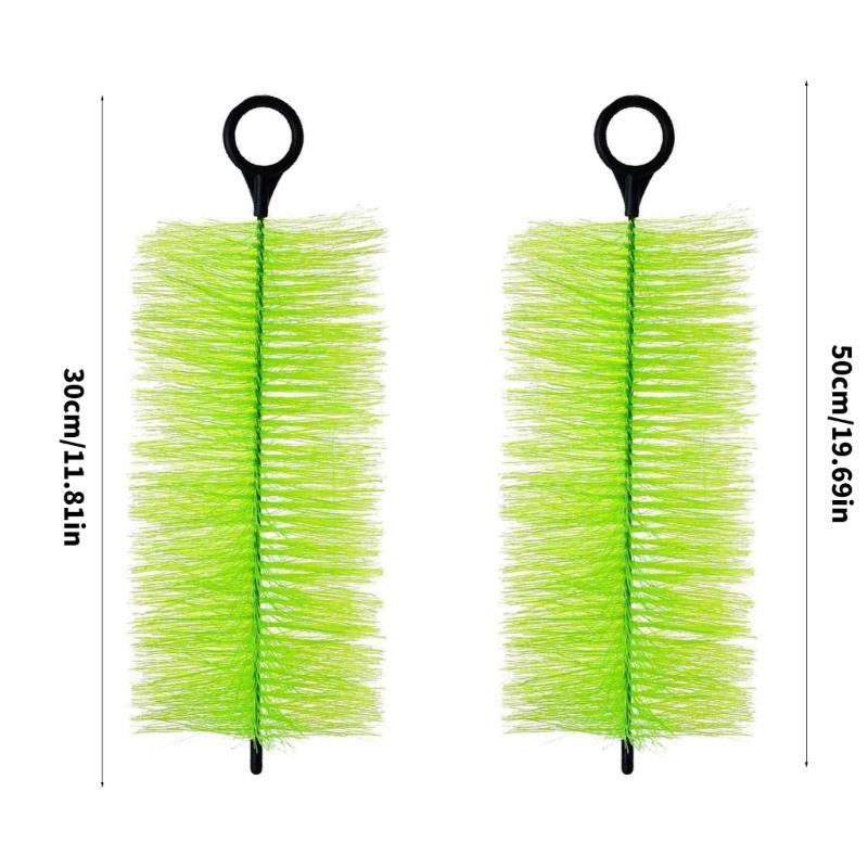 Pack of 10 Fish Pond Filter Brushes Corrosion Resistant Efficient Cleaning Brush for Fishtanks Pond Pool Maintenances