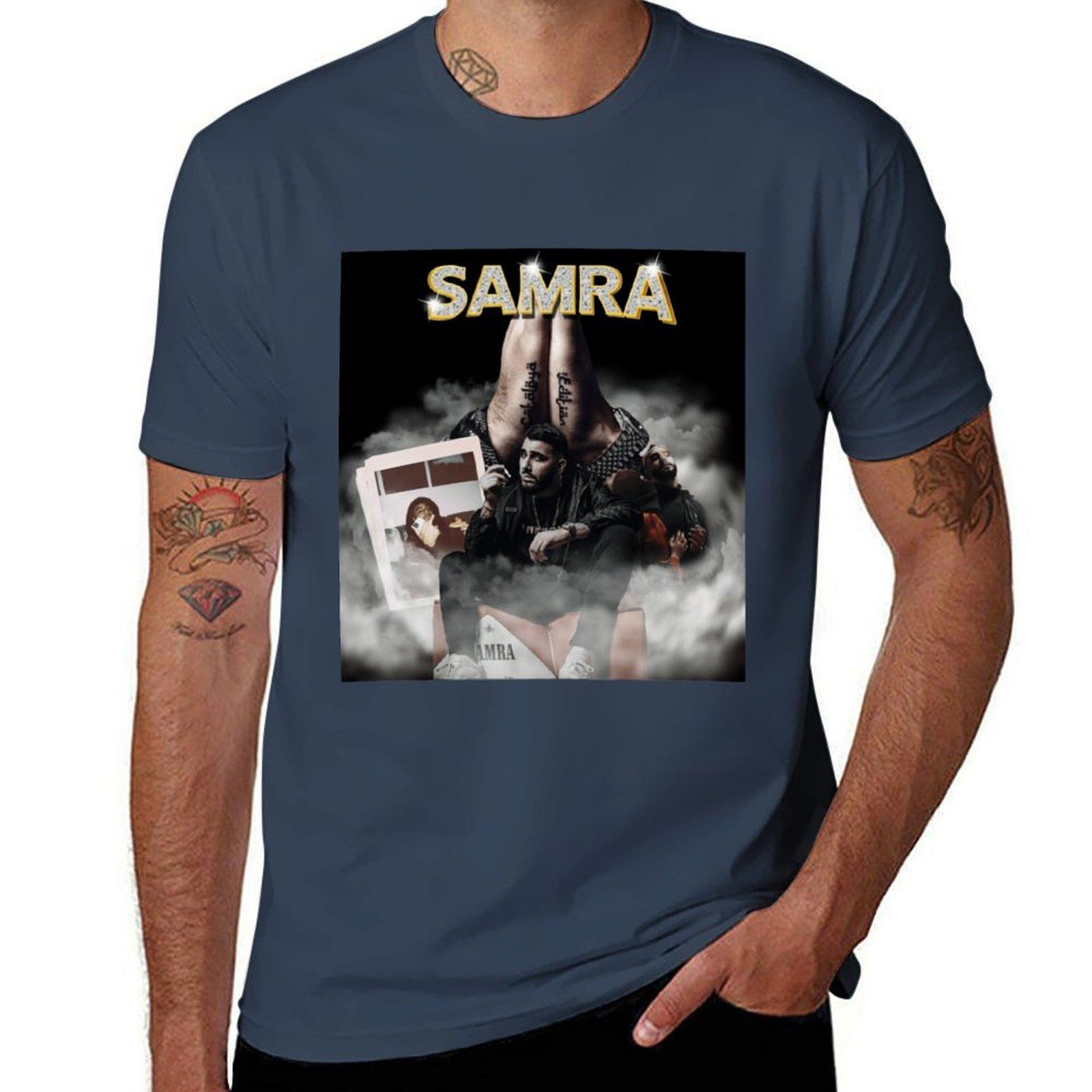 SAMRA OLDSCHOOL TEA TShirt Basic Solid Color Short Sleeve TShirt S