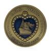 Bronze Plated Titanic RMS Heart of The Ocean Medal Commemorative Challenge Coin SES