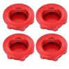 Lightweight Aluminum Alloy Hex Wheel Nuts 17mm Anti Loose Dustproof Hex Nut for 18 RC CarRed
