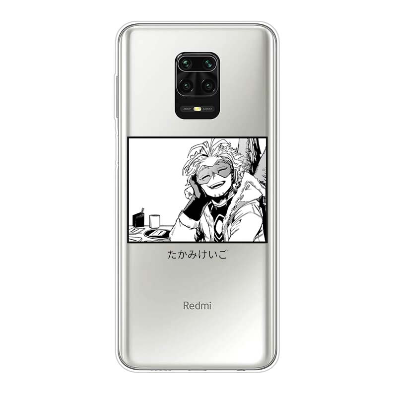 

BNHA Hawks пальто аниме силиконовый чехол для Xiaomi Redmi Note 10 10S 9 9S Pro Max 9T 8T 8 7 6 5 Pro 5A 4X4 чехол для телефона Redmi Note4(32 64GB)