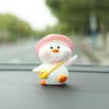 Duck Car Dashboard Decorations Car Interior Mini Duck Doll Decoration Happy Duck Ornament Duck Figures Cute Car Dashboard