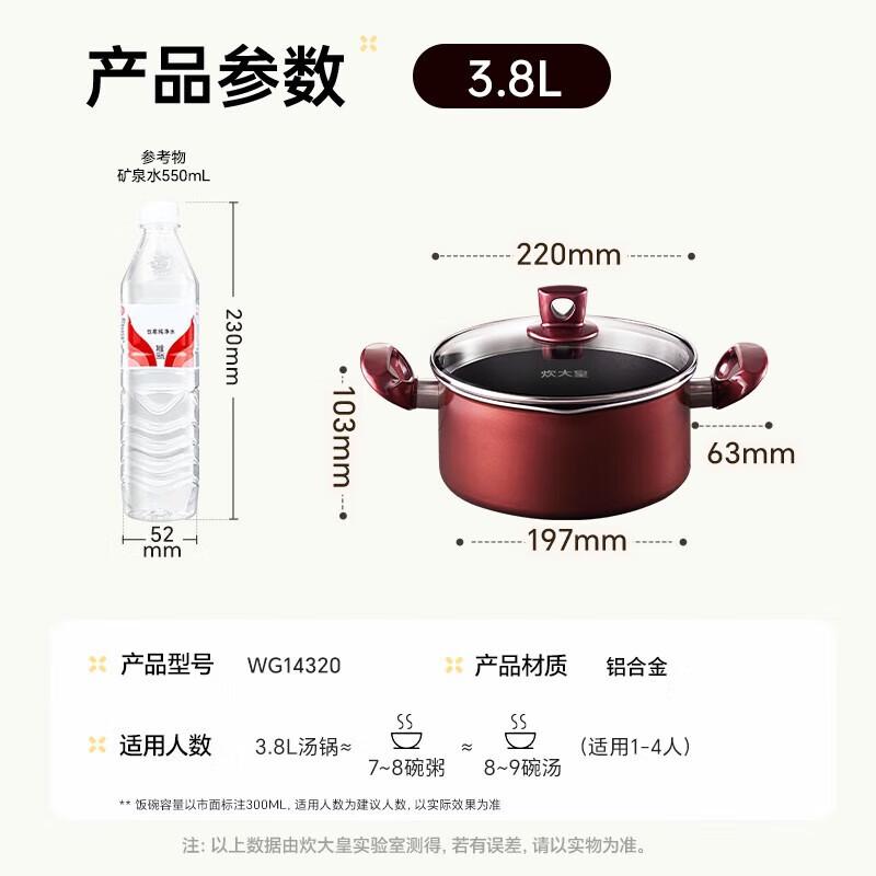 COOKER KING 22cm Non-Stick Aluminum Soup Pot