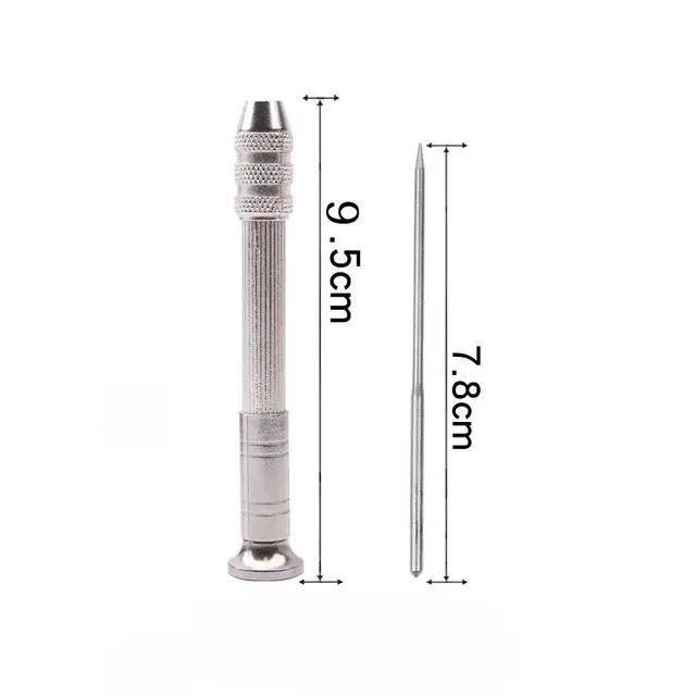 Multi-Function Leather Sewing Awl Kit with Replaceable Needles and Nylon Thread for Shoe Repair