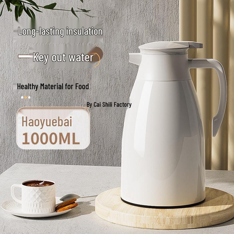Smart Thermos Flask with Glass Liner, Large Capacity for Hot Water, Temperature Display