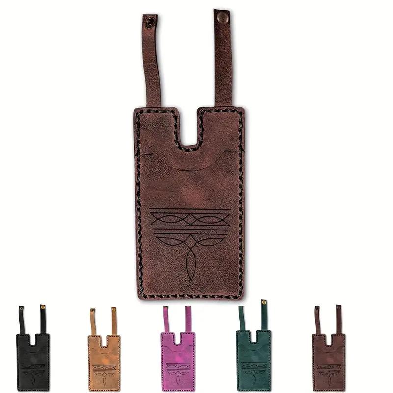 

Cross-Border Western Boot Wallet with Snap Strap темно-коричневого кольору