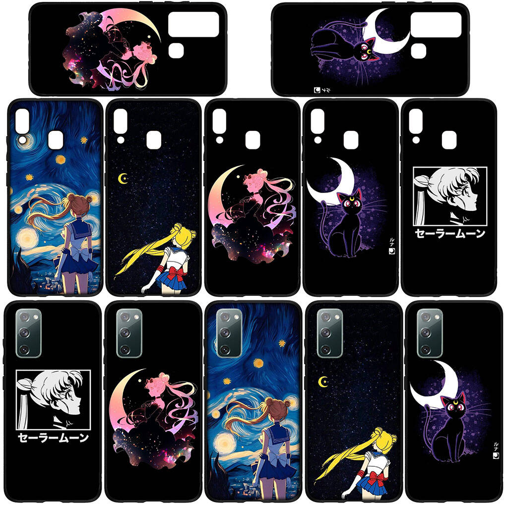 Phone Case for iPhone 17 16 15 Plus X XR 16E Huawei P30 P20 Lite Redmi Note 14 12 11 13 Pro Max OPPO A60 A80 A40 A18 A38 Anime Sailor Moon Girl Cover
