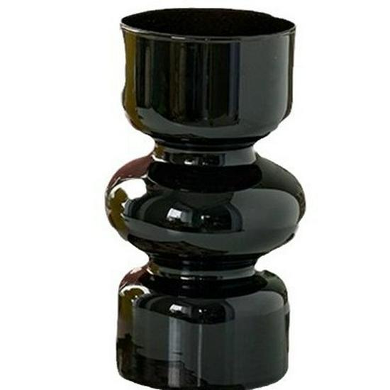 French Antique Glass Gourd Vase - Elegant Decor for Living Room Flower Arrangements