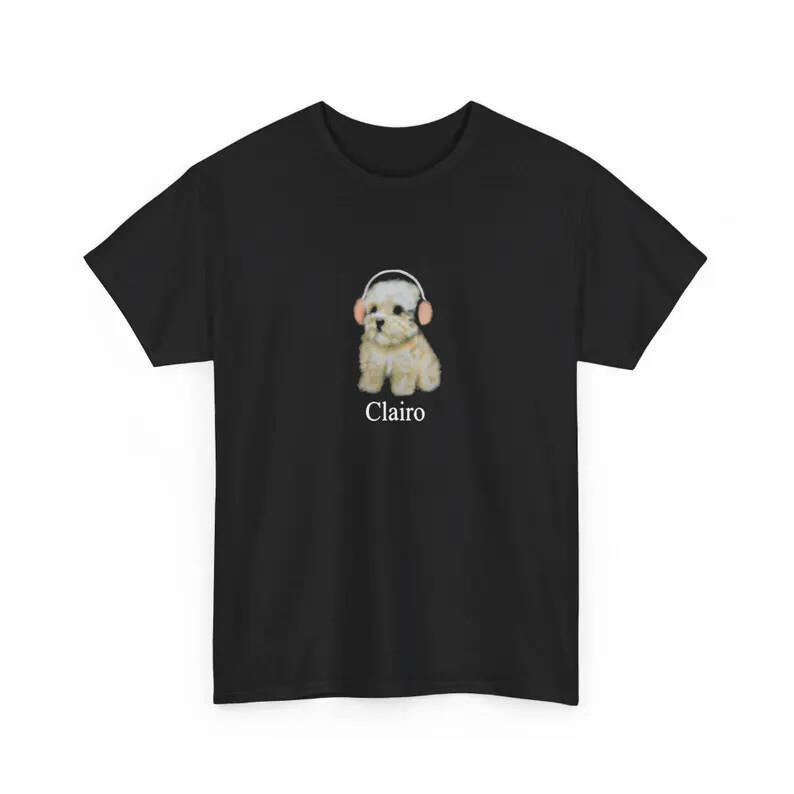 SALE Clairo Dog Puppy Headphones T-Shirt Unisex T-Shirt S