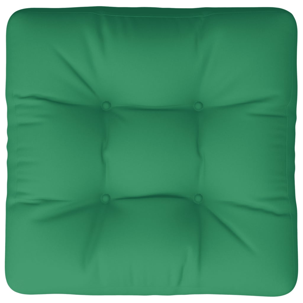 Green Pallet Cushion 60 x 60 x 12 cm Fabric
