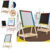 Wooden Doublesided Elevating Art Board With Colorful Chalkboard For Kids Creative Play Gift