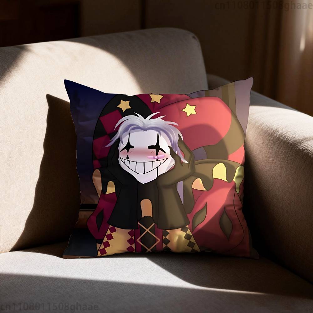 Game The Freak Circus Pillow Case Square DoubleSided Printing Short Plush Sofa Cushion Cover Bedroom Bedside Pillow