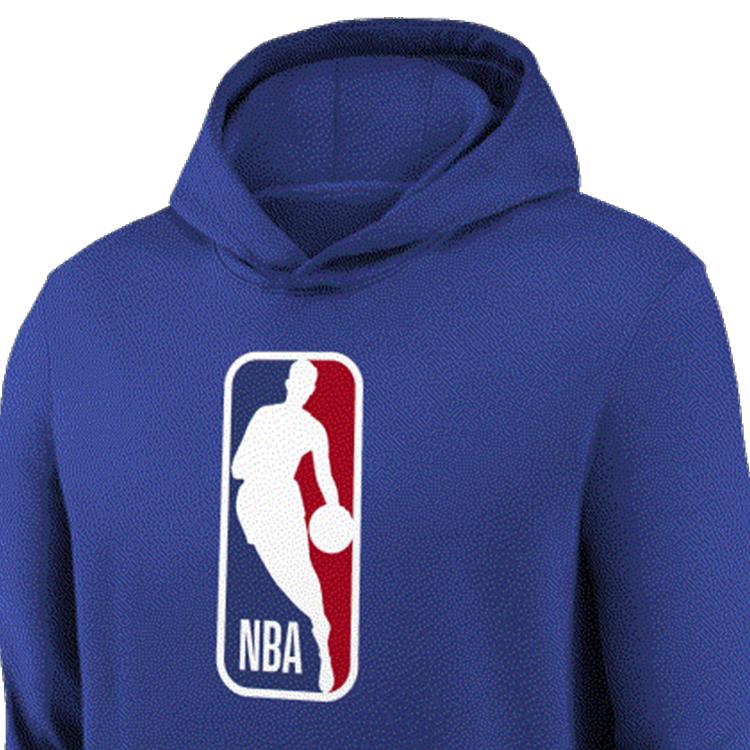 Nike X NBA Hoodie Large Logo Casual Comfortable Fleece Long Sleeve Kids hoodies Dark-Blue 3Z2B7FFPV-31T