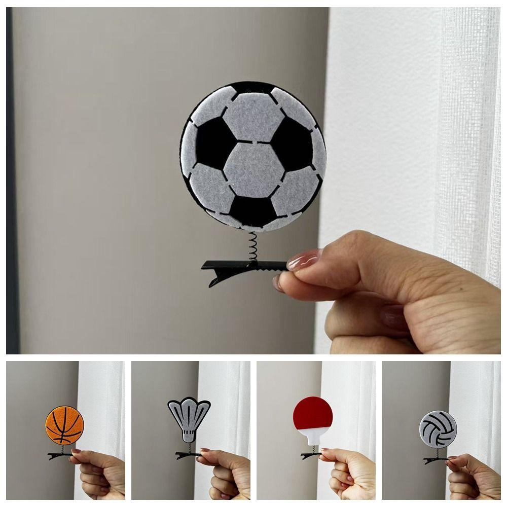 10pcs/set Zinc Zinc Alloy Basketball Hair Clips Flocking Side Clip for Fans  Cheering Props