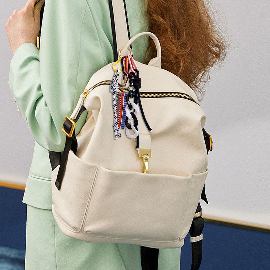 Handwoven Braided Rope Phone Bracelet Fashionable Key Cord Unique Bag Decoration for Sophisticated Women and Girls