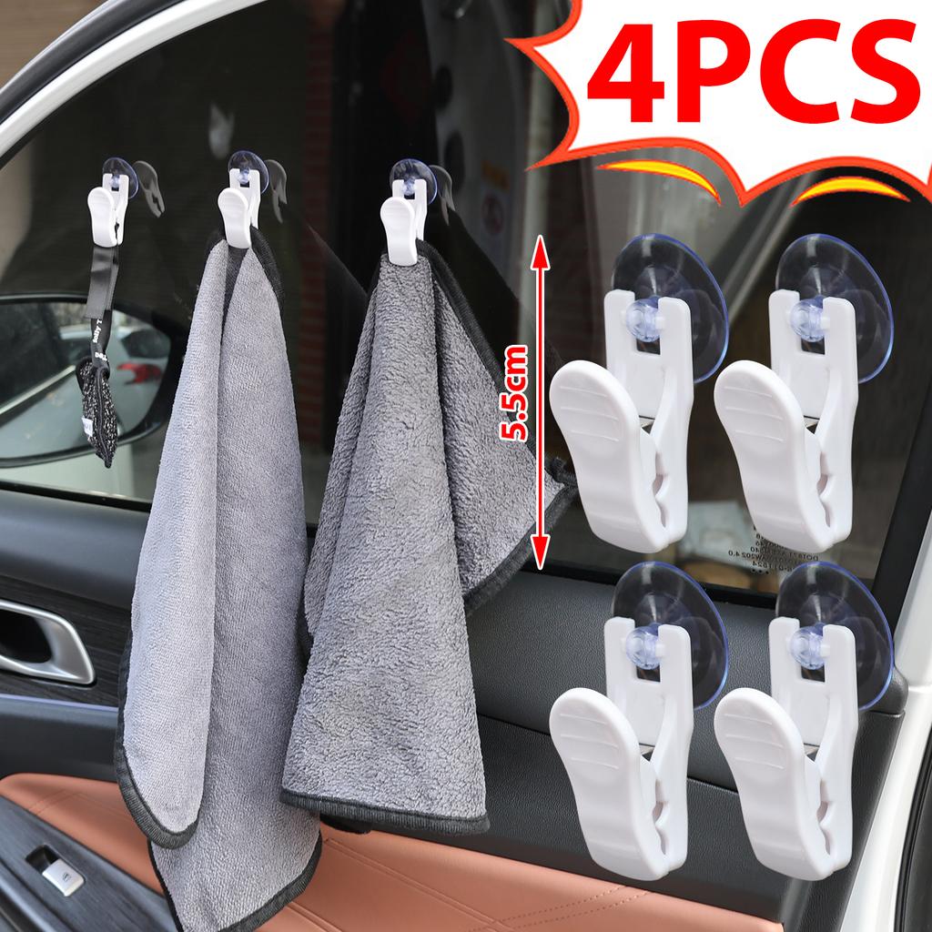 Sucker Clamp Car Glass Bathroom Wall Suction Cup Clip Plastic Window Office Door Multifunctional Home Mall Shop Smooth Surface