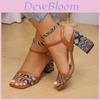 Roman Sandals For Women With Pu Material High Block Heel Summer Footwear For Casual Wear