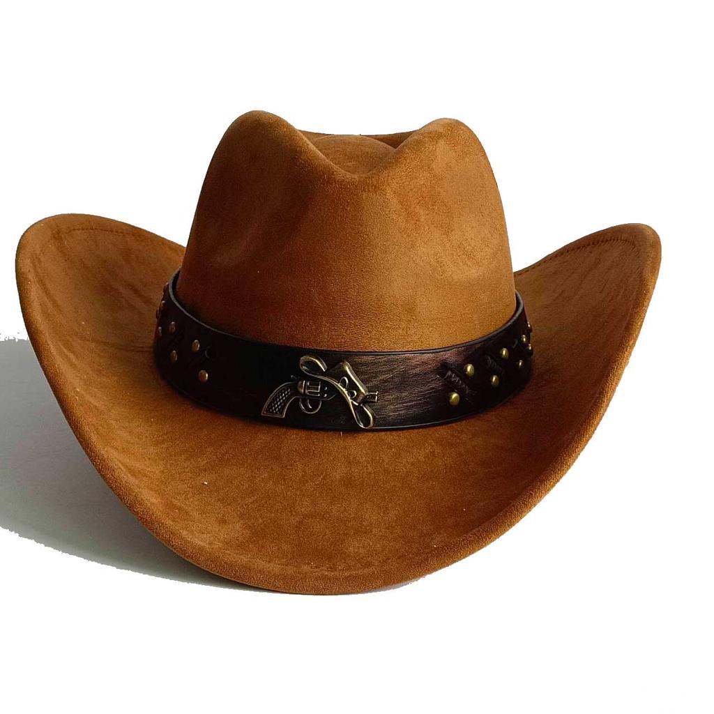 Vegan suede cowboy hat jazz panama hat unisex women's hat wide brim cowboy hat women's hat  cowboy hat