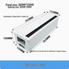 Aluminum Desk Cable Management Box with Recessed Panel and Wire Hole Cover