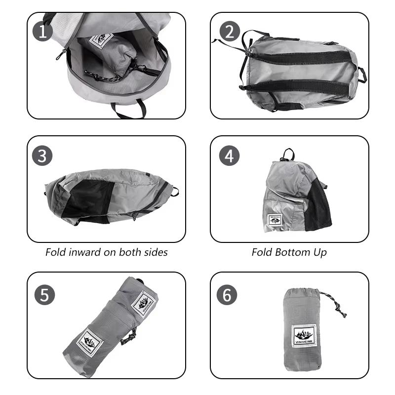 20L Portable Foldable Backpack Folding Mountaineering Bag Ultralight Outdoor Climbing Cycling Travel Knapsack Hiking Daypack