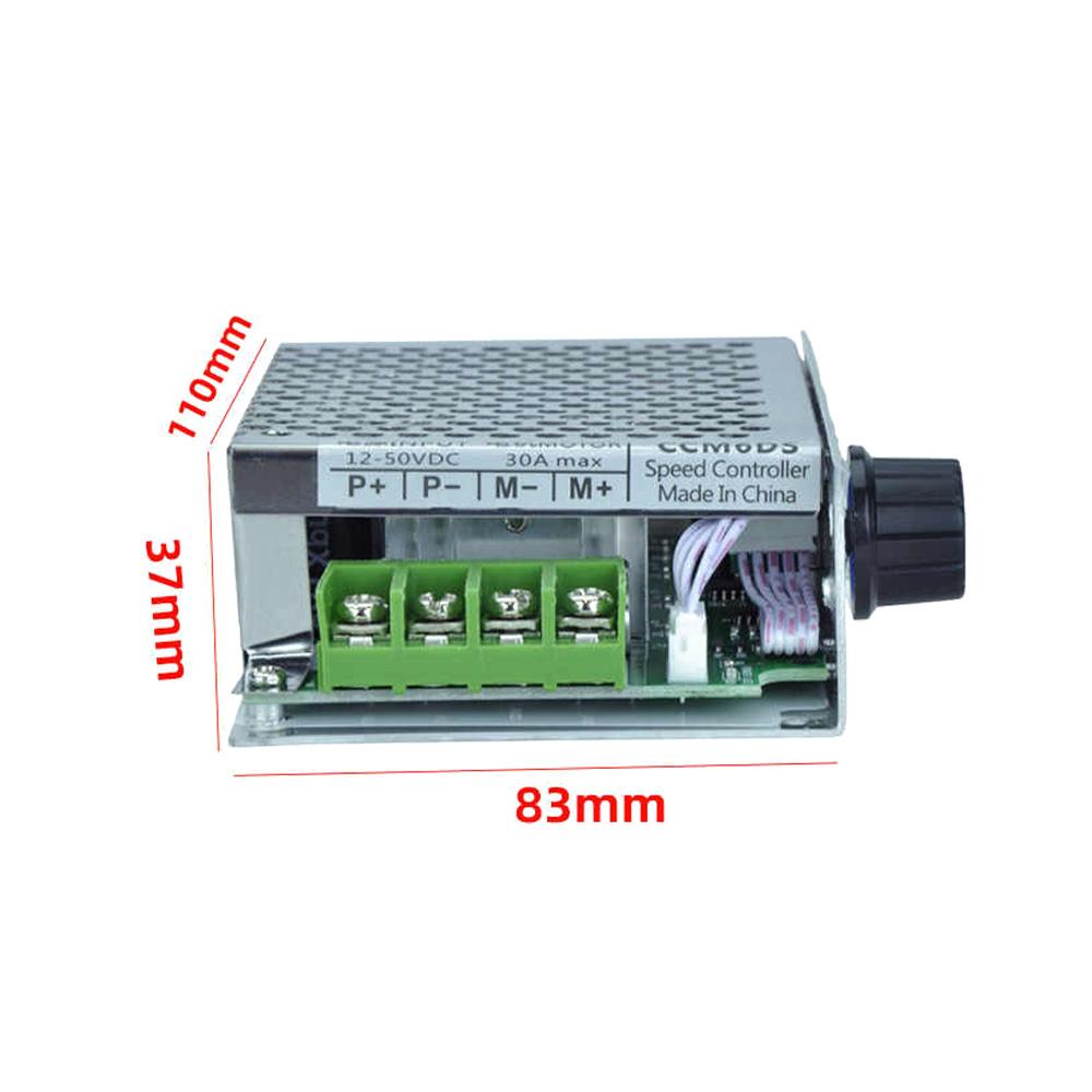 12V-50V DC Motor Speed Regulator 750W High-Power Motor Speed Governor Forward And Reverse Motor Drive 30A Motor Control Switch