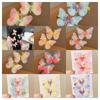 2pcs Rhinestone Hair Clip Set Colorful Butterfly Kids Bangs Clip Kids Barrettes  Birthday Gift
