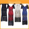 Elegant Womens Sequins Beaded Sleeveless Cocktail Dress For Timeless Evening Glamour