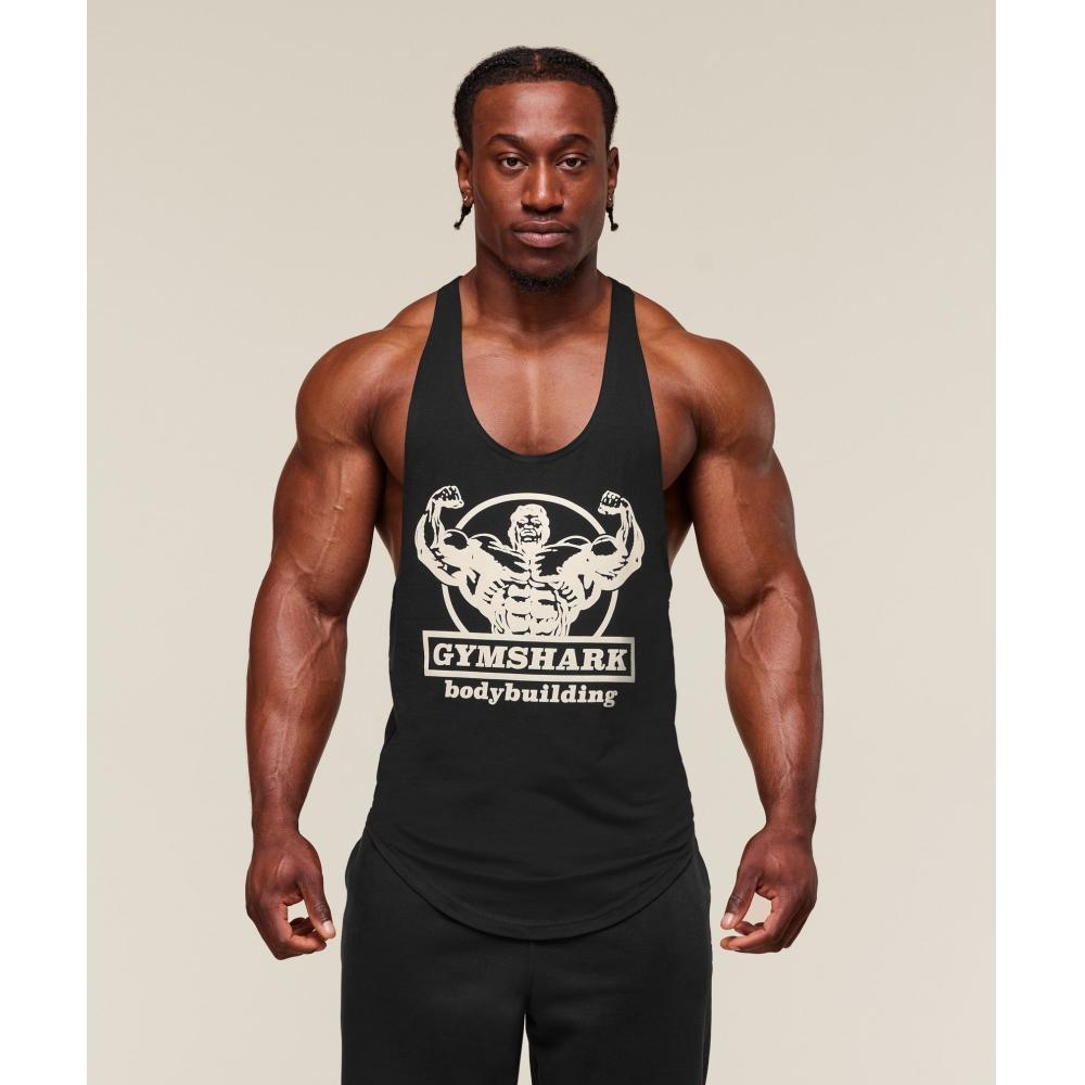 

Gymshark Double Bicep Stringer Black A2b9m Bb2j XS