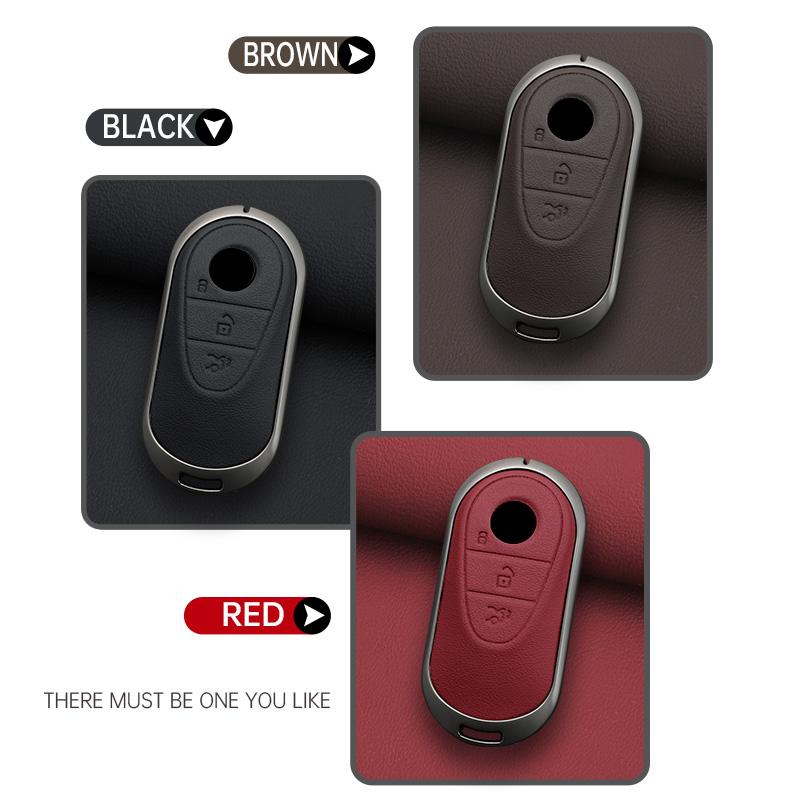 Zinc Alloy Car Key Case Cover For Mercedes Benz C E S Class Glc W206 W223 W214 E300 C260 C300 S450 S500 Keychain Accessories