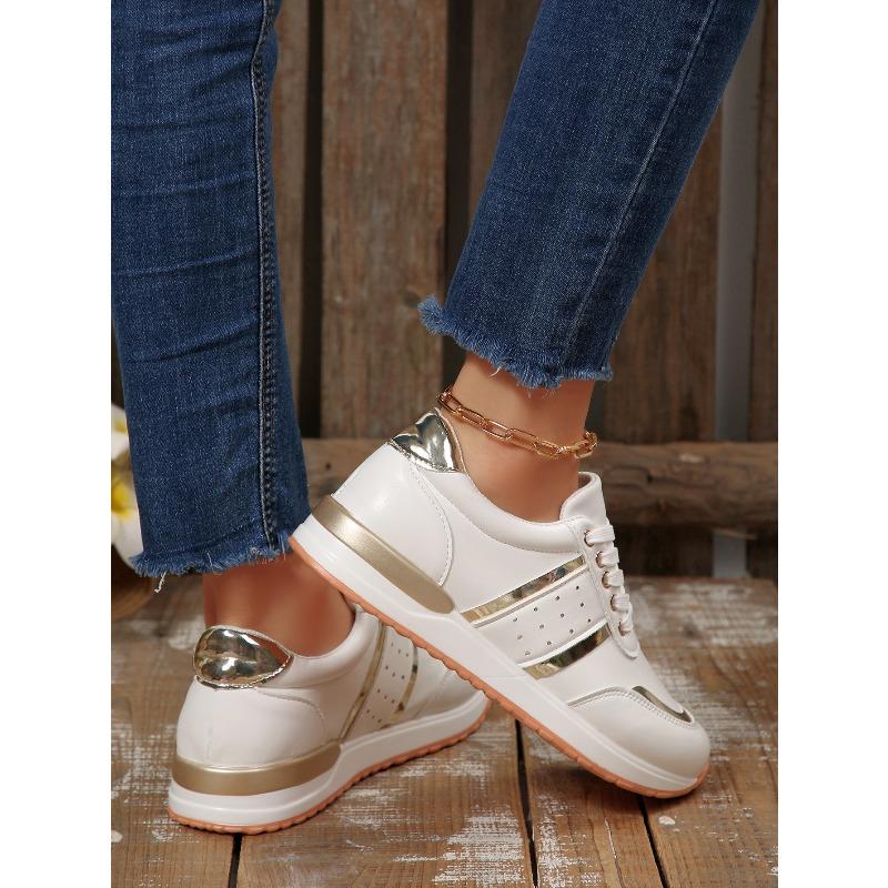 Autumn New Lace-up Breathable Sneakers Women's Plus Size 2025 Comfortable Low-Top Shoes